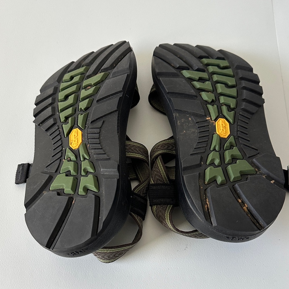 Chaco Black and Olive Strappy Sandals - Picture 4 of 5